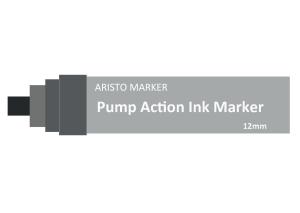 China Refillable Alcohol Based Pump Action Ink Marker Pen with 7mm 12mm 15mm Chisel Tipe on sale