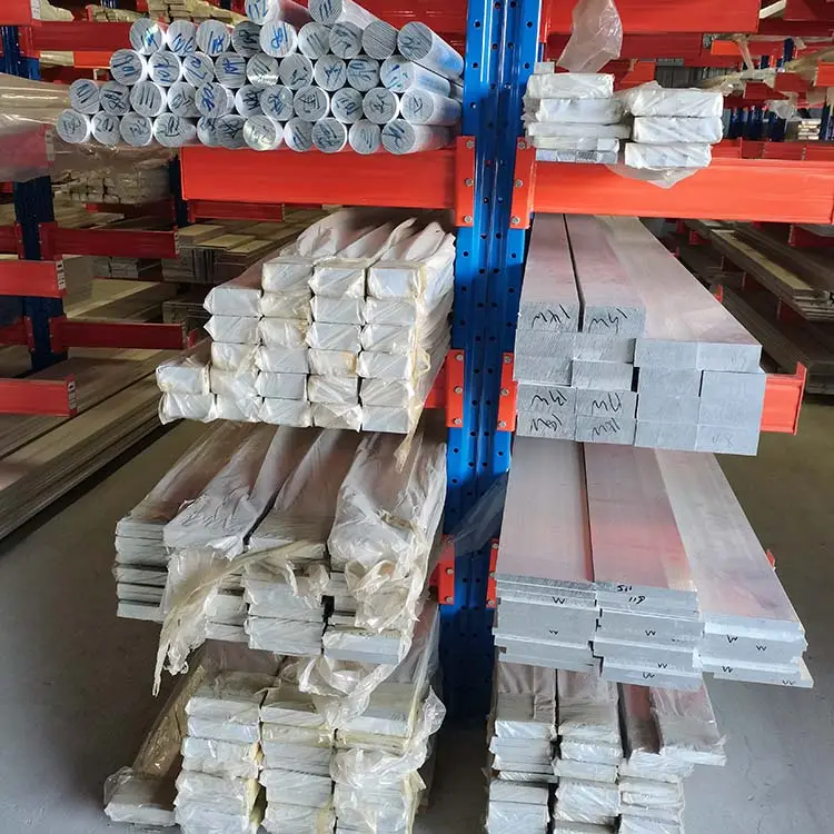 AISI 5052 Brushed Aluminium Flat Bar 0.3mm Customized Length Silver Color ISO Certificate