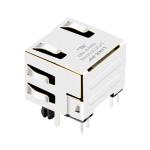 Amphenol RJHSE5384 Compatible LINK-PP LPJE101AHNL Tab Up Green/Yellow LED 1X1