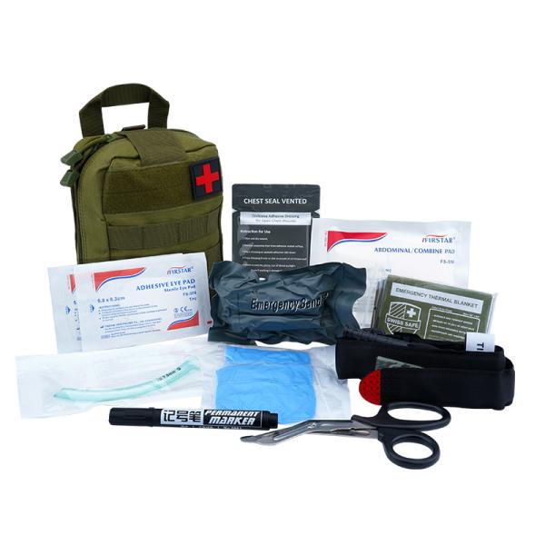 Tactical First Aid Combat Kit Bag Emergency Preparedness For Hiking Travellers