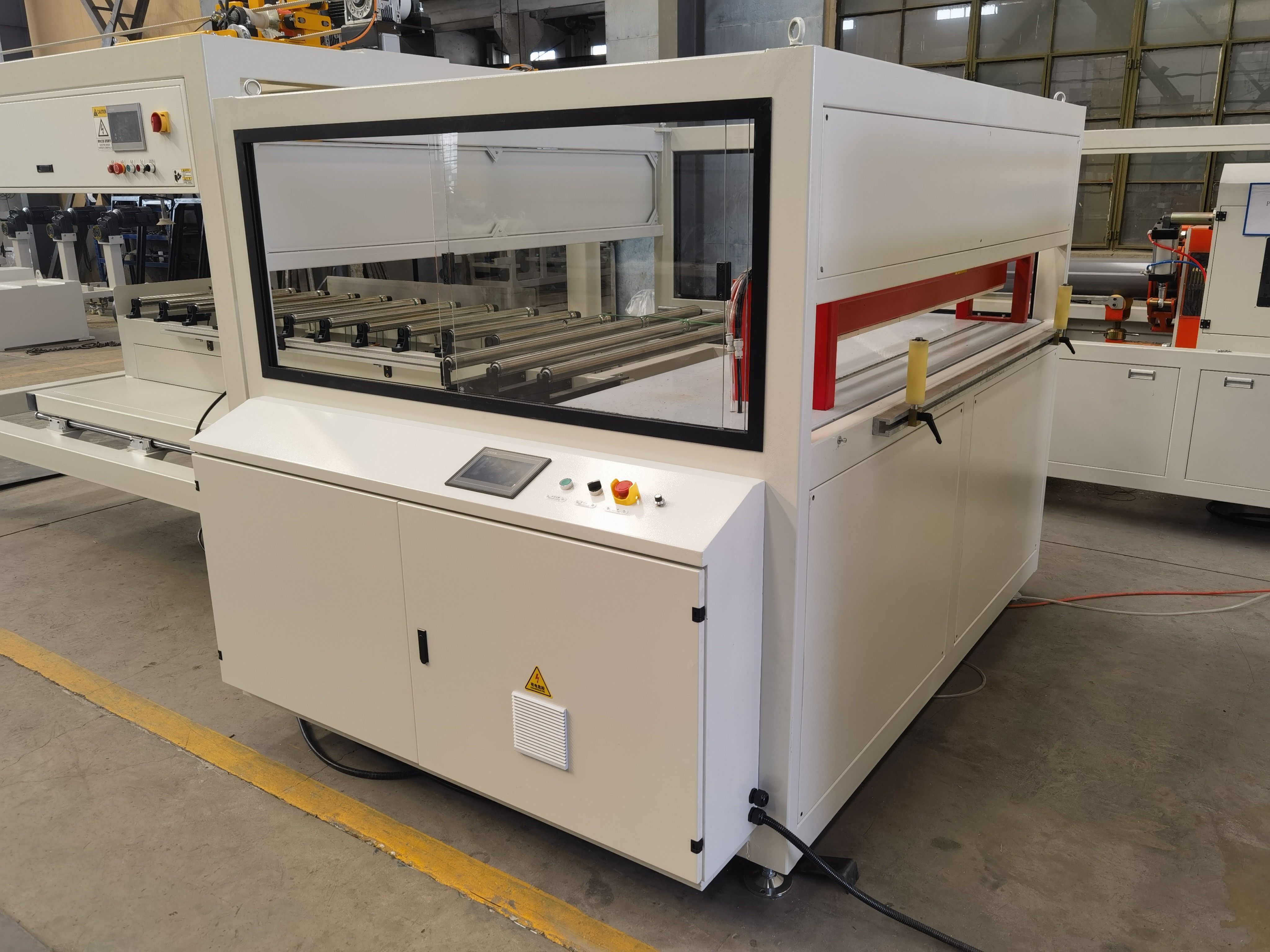 UPVC Window Door Frame Making Machine WPC PVC Profile Extrusion Line AC Motor Plastic Extruder Construction Plastic PVC / UPVC Profile Wall Ceiling