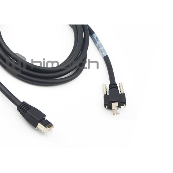 High Speed Gige Vision Cable , Shielded Ethernet Cable M2 Nickel Plated Screws