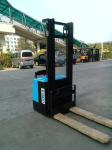 Solid Tire Electric Stacker Forklift 5000mm Hight Stand On Type forklift