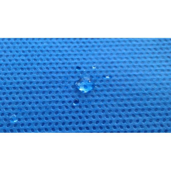 Blue SMS Non Woven Fabric Rolls For Medical Disposable Products Producing