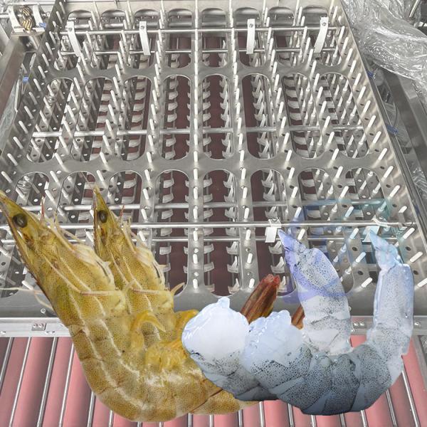 Quality Flexible Prawn Deshelling Machine , Industrial Automatic Shrimp Peeler And Deveiner for sale