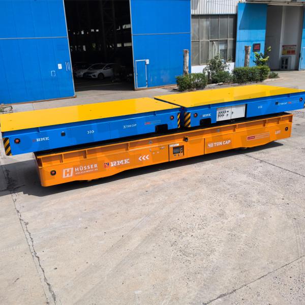 Quality 40 Tons Lifting Platform Omnidirectional Mobile Steering Wheel Transfer Cart for sale