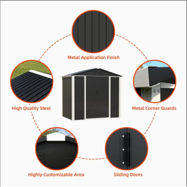 Outdoor Storage Steel Garden Shed