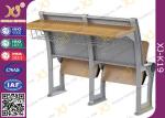 Lecture Hall Attached College Classroom Furniture MultiLayer Folding Type