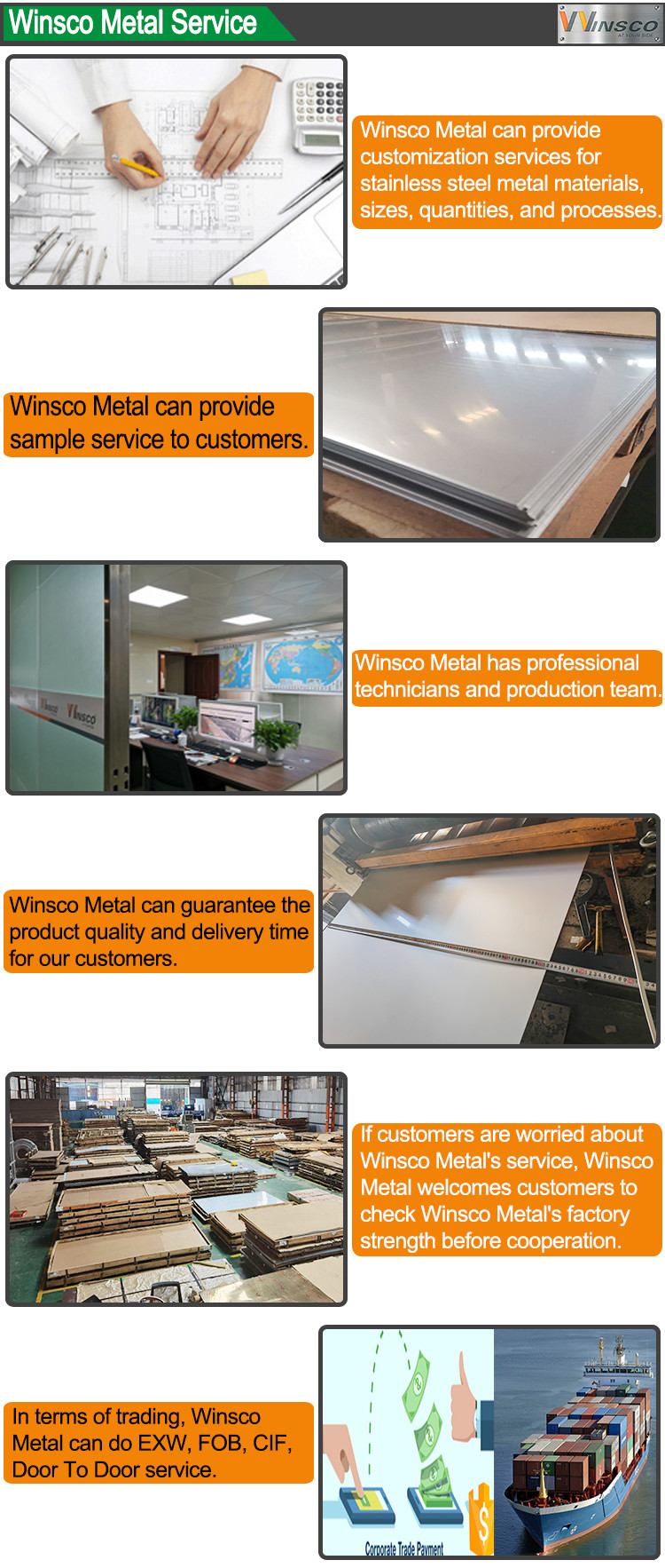 Noise Reduction SUS 304 304L Stainless Steel Mill Edge 2B Surface Sheet With 1250mm Width 2550mm Length 1.0mm Thickness