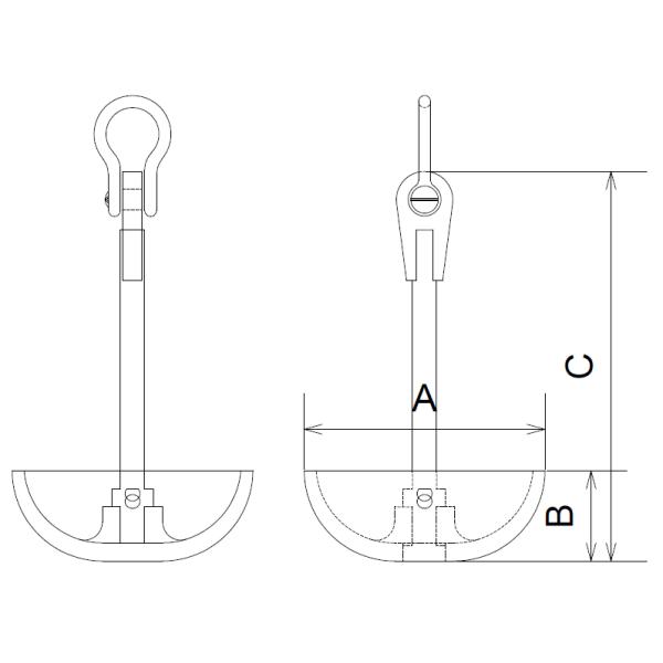 Casting Iron Casting Steel Mushroom Anchor For Small Craft Anchor And Anchor Chain