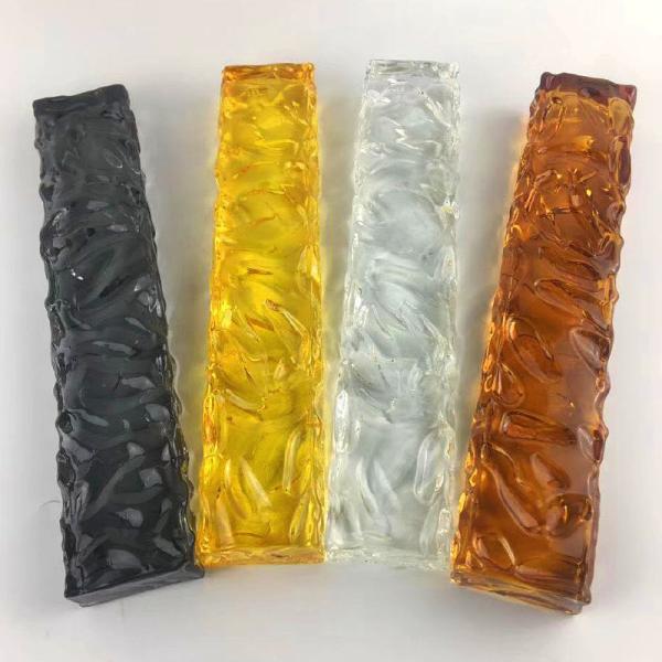 Quality Artistic Textured Glass Brick Blocks Superior Durability and Performance for Your Design Project for sale