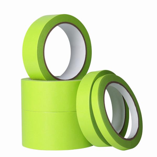 Quality Smooth Surface Green Adhesive Masking Tape for sale