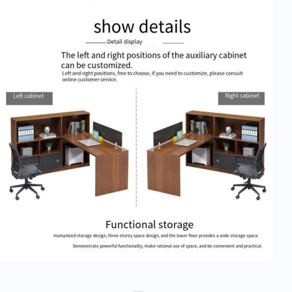 Modern Style Office Workstation With Open Modular Design And MFC Material