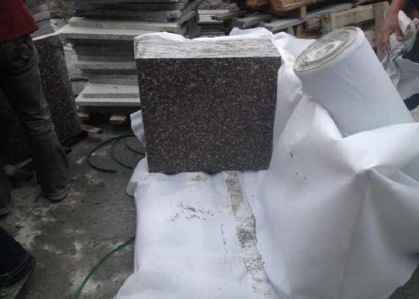 Quality High Hardness Natural Granite Floor Tiles , Grey Granite Countertop Slabs for sale
