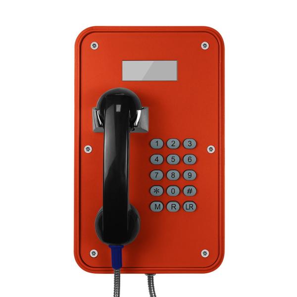 Quality Vandal Resistant Industrial VoIP Phone Weatherproof With LCD Display Screens for sale