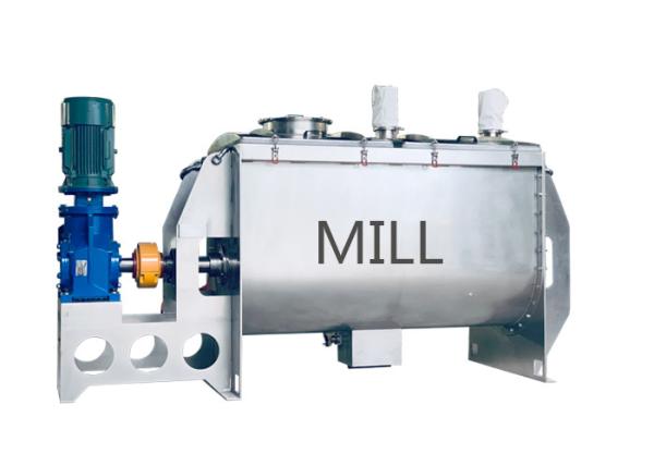 Quality Automatic discharge horizontal food powder with liquid mixing Machine for sale