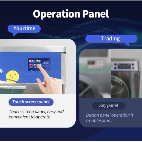 2200W Automatic Gelato Hard Ice Cream Making Machine 48L/H for Commercial