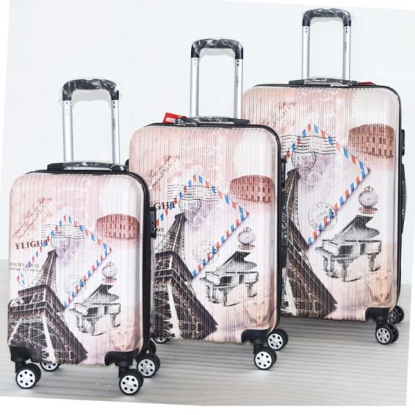 Quality Combination Lock 210D Lining ODM Print Luggage Sets for sale