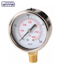 4 G12/2 bar psi hydraulic jack with pressure gauge