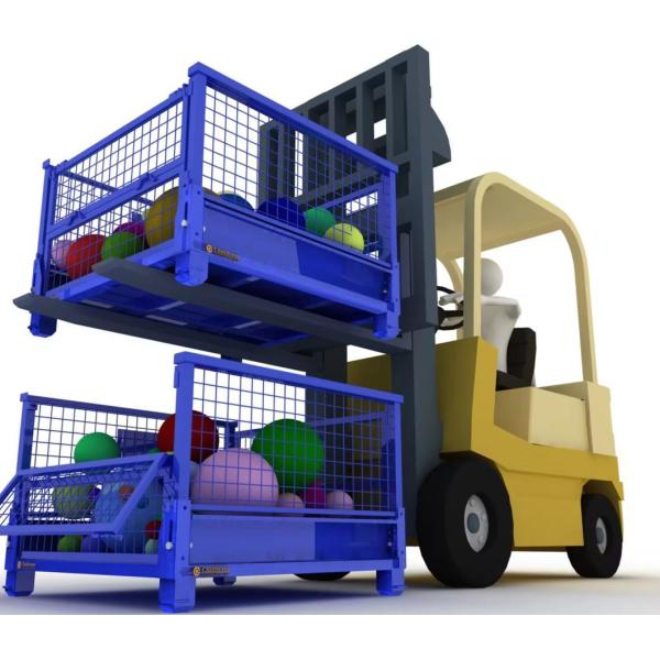 Development Conventional Stackable Mesh Steel Stillage Wire Container Cage for Waste
