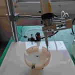 LED Bulb Automated Glue Dispenser 150W Glue Dispensing Machines Round