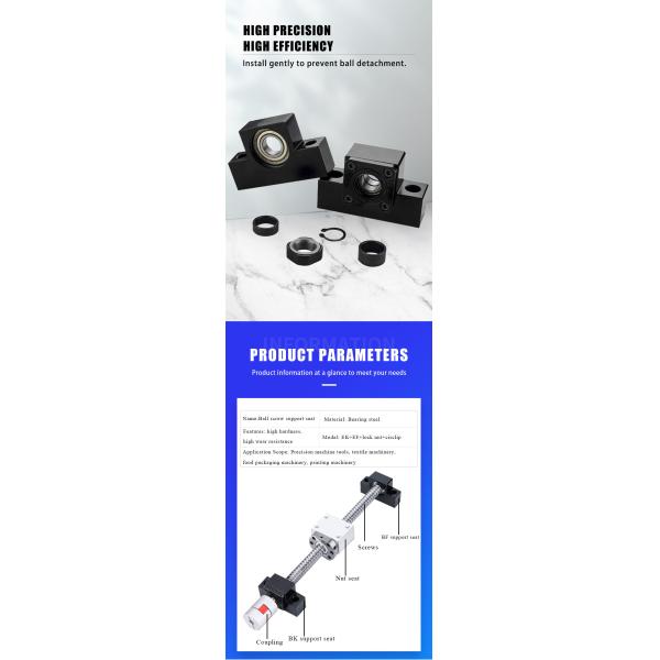 EF EK Support Units Wear Resistant Lead Screw Support Bearing Compact Design