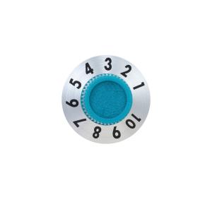 Buy cheap Customizable Round Push On Or Screw Lock Potentiometer Knobs In Silver / Black / Golden product