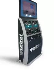 Dual Large Screens Self Service Ticketing Kiosk 110V / 220V Power Supply