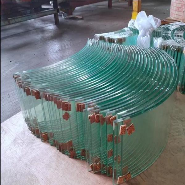 Quality Clear Low Iron Curved Tempering Guardrails Glass Interlayer Thickness 0.38-3.04mm Glass for sale