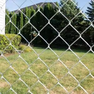 Buy cheap Privacy Chain Link Mesh Rolls Diamond Shape Galvanized Chain Link Fence product