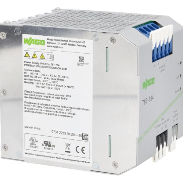 WAGO 787-734 787-885 Switched-mode Power Supply 24 VDC Output Voltage In Stock