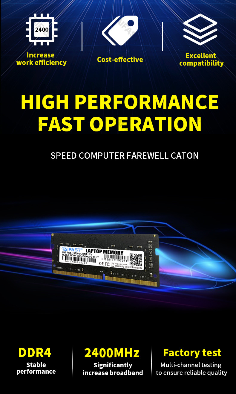 32GB DDR4 Memory Ram 2400mhz Taifast 240pin 1.2V So Dimm For Laptop Notebook