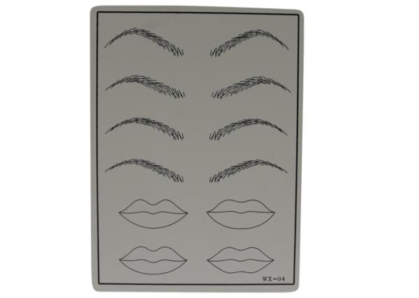Quality Custom Artificial Eyebrow Tattoo Practice Skins with Skin Texture for sale