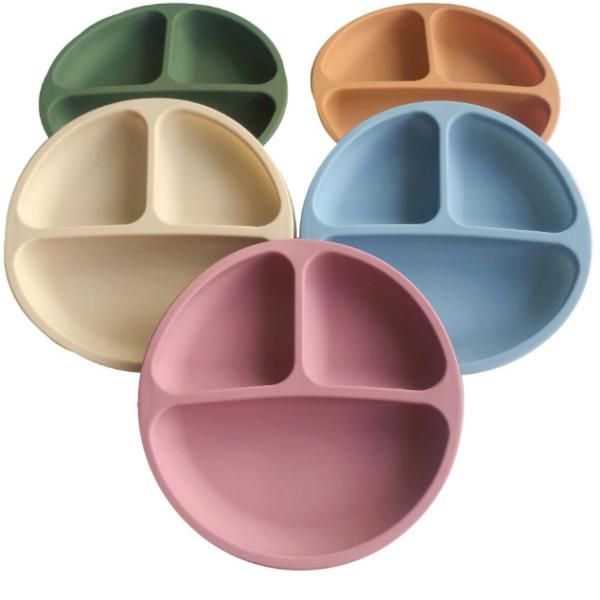 Quality Divided Multi Compartment Lunch Box Silicone Suction Plates For Babies for sale