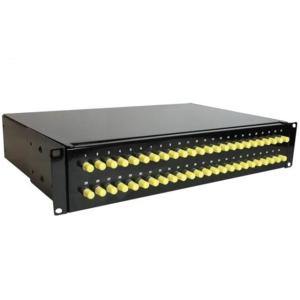 Buy cheap 19&quot; 2U Fiber Patch Panel Rack Mount Fixed Type 48 Core FC Adapter product
