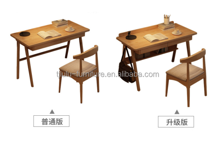 Wooden Nordic Art Assurance Customized Practical Study Desk Laptop Table for Home Office