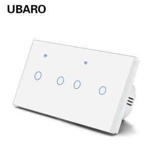 China Voice Control Home Wireless Light Dimmer Switch 10A 2200W 4 Gang Wifi Controlled Power Switch on sale