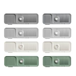 China Silicone Faucet Handle Tray Mat Kitchen Utensils Sink Dishwashing Soap Sponge Bracket Accessories Small Tool Storage Mat on sale