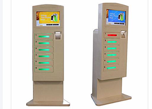 Quality Windows 7/8.1/10 Interactive Touch Screen Kiosk With Cell Phone USB Charger Station for sale