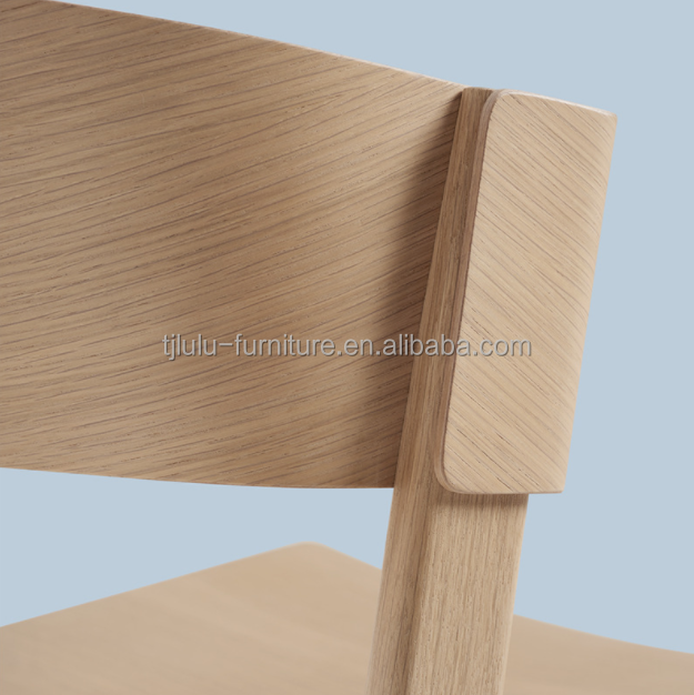 OEM Service Accepted Modern Nordic Dining Room Antique Curved Solid Wood Stackable Chair Fully Assembled with and OEM