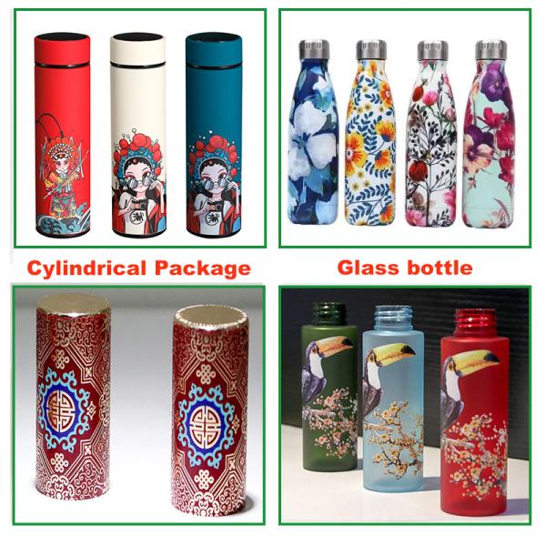 CMYK Color Digital Ink Printer Cylindrical Inkjet With High Resolution