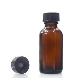 Buy cheap OEM Amber Boston Round Glass Bottles 30ml Amber Dropper Bottles product