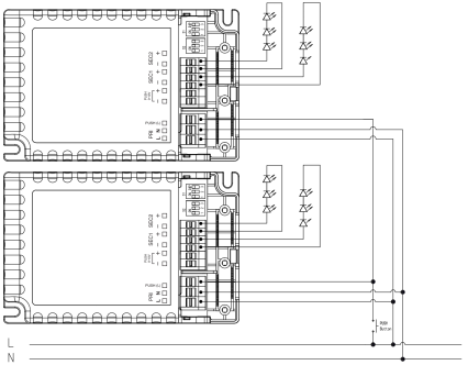 50W Dual Channel PUSH And 1-10V Dimming LED Driver For The LED Downlight