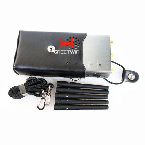3G 4G Pocket Sized Portable Signal Jammer With Five Channels And Five Antennas