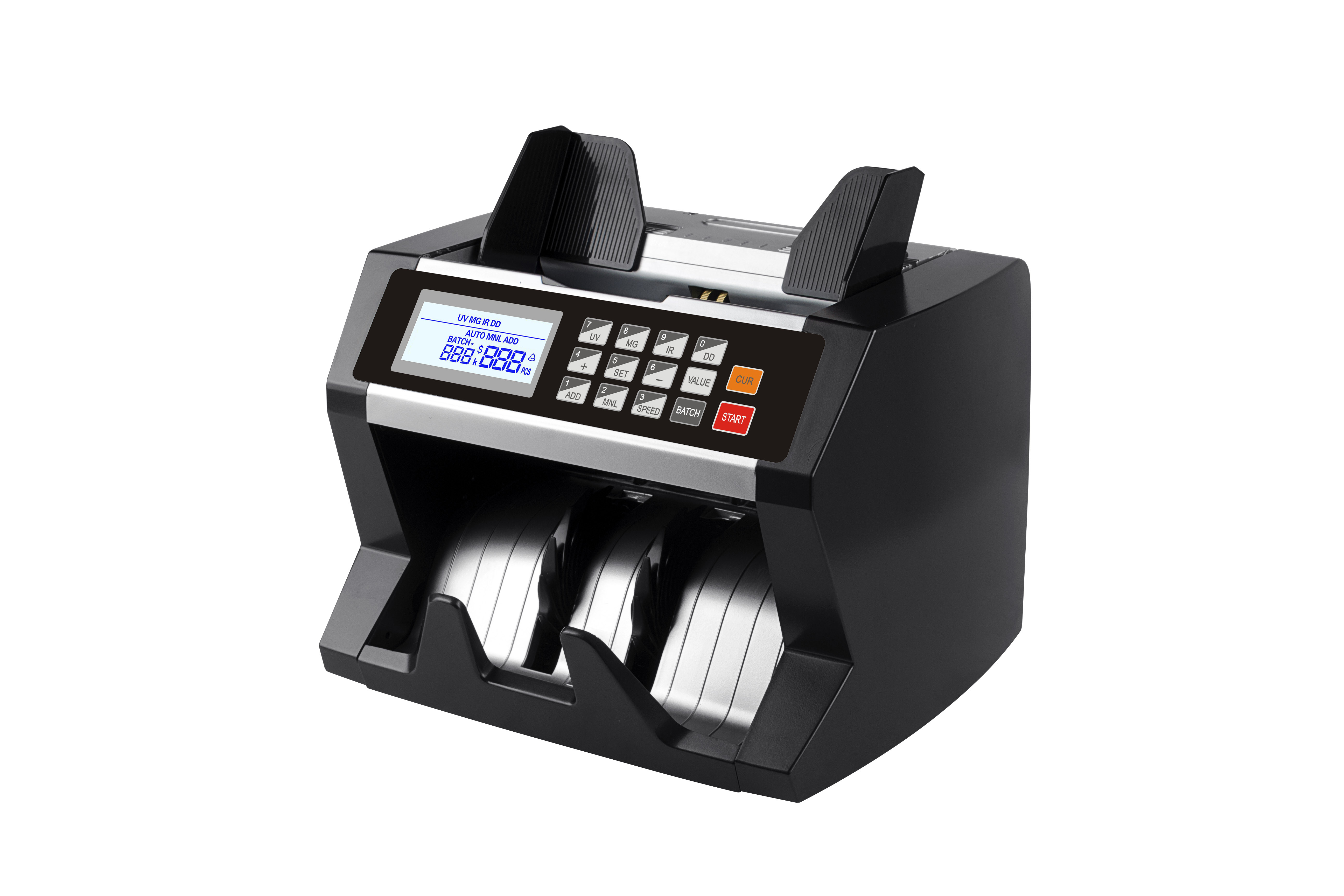 FRONT LOADING COUNTING MACHINE with UV+MG DETECTION heavy-duty banknote counter