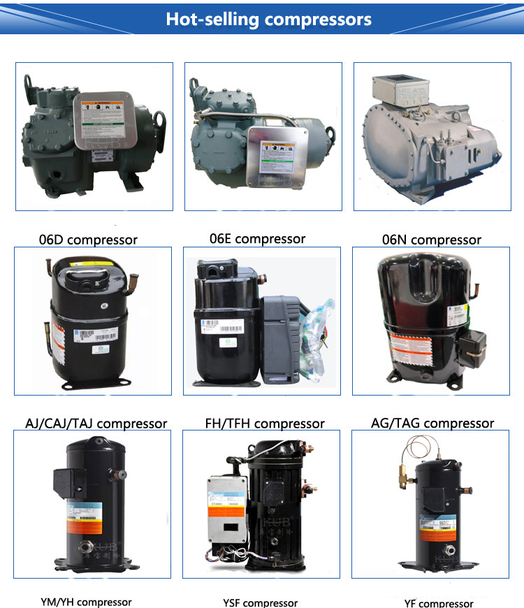 Semi Hermetic Refrigeration Condensing Unit Cooling System Piston Condensing Unit
