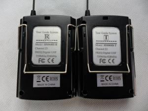 Buy cheap 008C Digital Wireless Tour Guide System , Black Tour Guide Sound System product