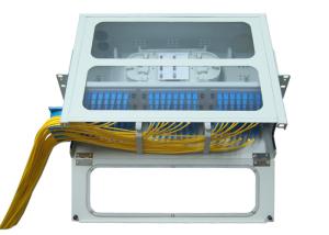 SC LC Rack Fiber Optic Patch Panel 48 96 Port 19 U Sliding Type Transparent Top