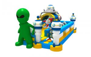 Buy cheap Alien Themed Inflatable Obstacle Game Kids Indoor Bounce House Blow Up Jumping Castle product