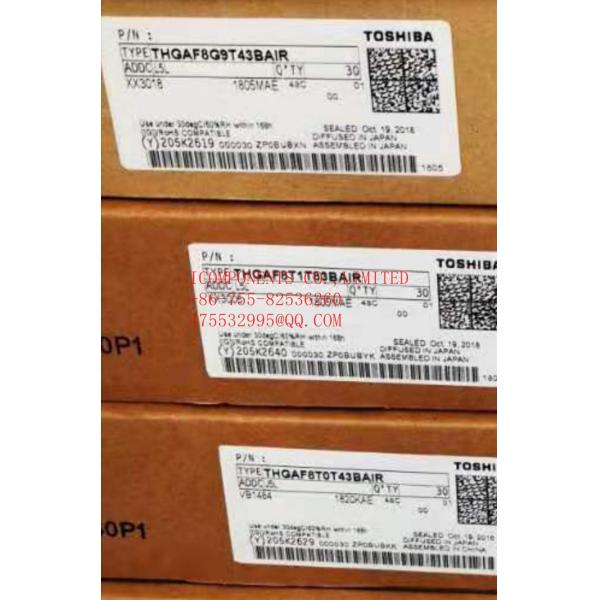 THGBMJG9C8LBAU8 TOSHIBA Flash Card 64G-byte 3.3V Embedded MMC 153-Pin VFBGA (Alt: THGBMJG9C8LBAU8)